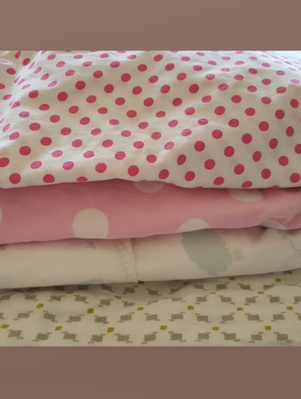 Pottery barn 3 crib sheets. Used and they are in excellent condition.